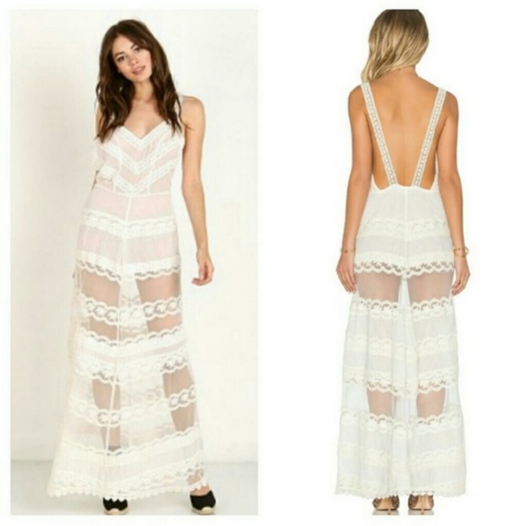 🍒NWT🍒 TULAROSA BOHO MAXI DRESS - Picture 2 of 7